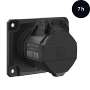 Walther Werke - CEE-Anbausteckdose (IEC 60309) CEE NEO Anbaudose FW410307CC gerade 1 6A 3P 7h