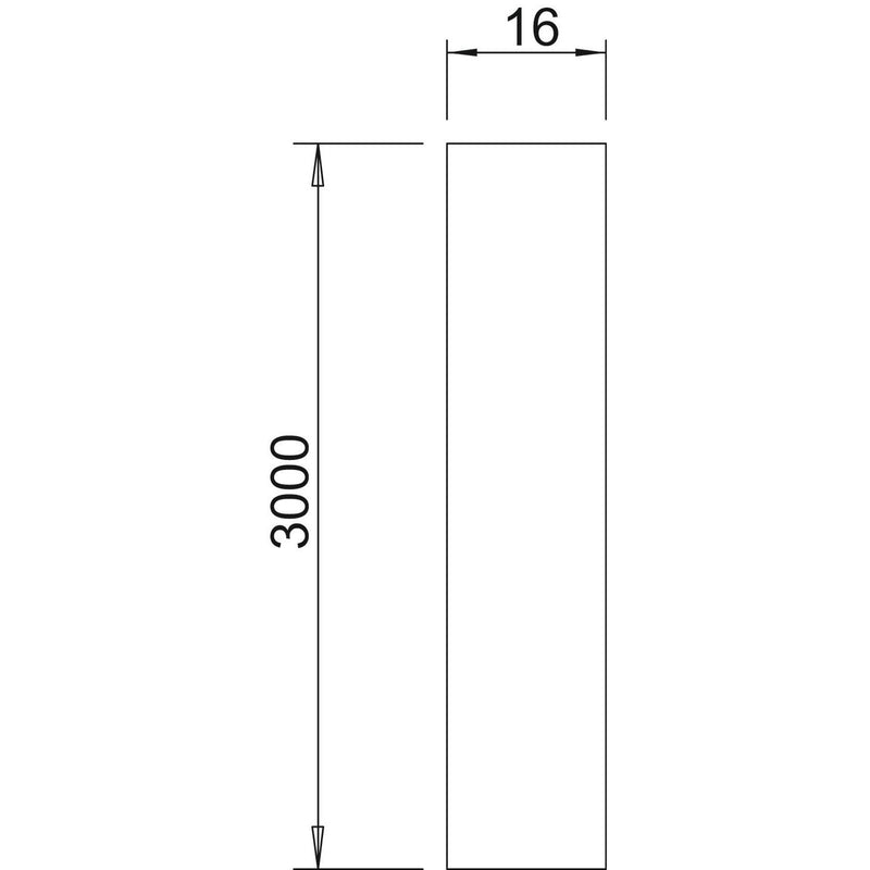 OBO Bettermann - Fangeinrichtung für Blitzschutz Isolationsstange 101 16-3000 − 5 Stück