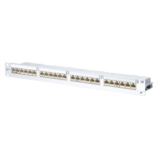 Metz Connect - Patchpanel Kupfer 24-Port Panel E-DAT C6A TN EDATC6A-MP24-mod 1HE modular Alu − 1 Stück