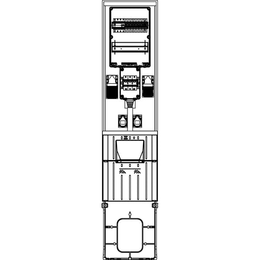 Elsta Mosdorfer - Installationskleinverteiler MV Säule 308 D040 0/1/1/2 MV70P308.40D.N0112 TN
