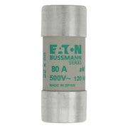 Eaton - Zylindrische Sicherung Sicherungseinsatz Nieders. CYLINDRICA#C22M80 80A AC 500V 120kA − 10 Stück