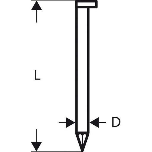 Bosch - Nagel für Nagelgerät D-Kopf Streifennagel 2608200003 SN34DK 80 3,1 mm 80