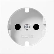 Jung - Abdeckung/Bedienelement für Installationsschalterprogramme Zentralplatte aws A 1520 KIPL WW für SCHUKO-Steckdose