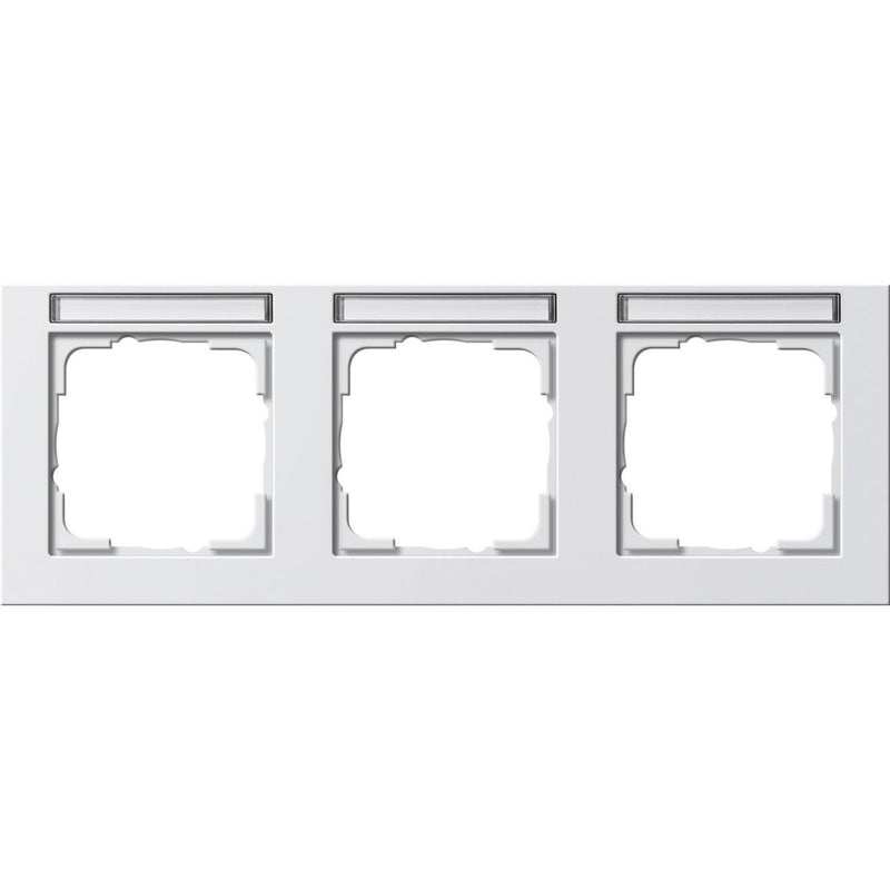 Gira - Abdeckrahmen 3f. rws/matt 109322 waagerecht, bruchsi
