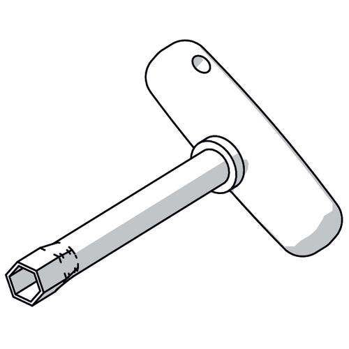 Stahl - Mechanisches Zubehör/Ersatzteile für Leuchten Steckschlüssel 600180400010 SW13
