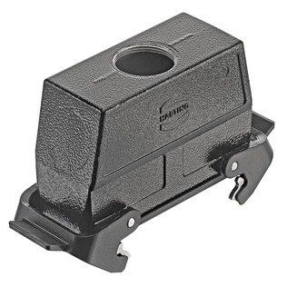 Harting - Gehäuse für Rechtecksteckverbinder Kupplungsgehäuse schwarz 09307240731 Baugröße: 24B