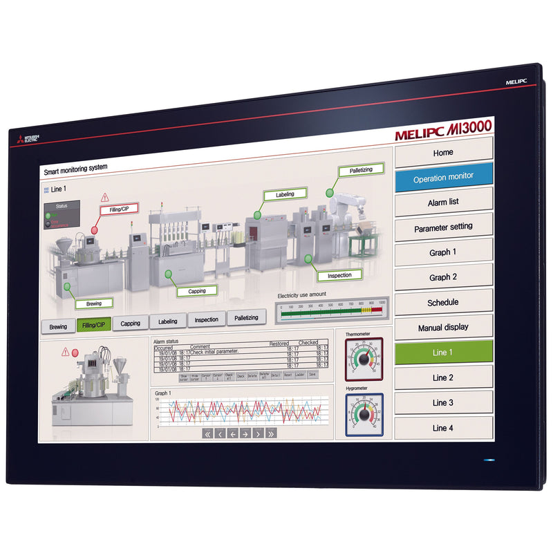 Mitsubishi Electric - Grafik-Panel MELIPC MI3000,Win10IoT,PCA MI3321G-W