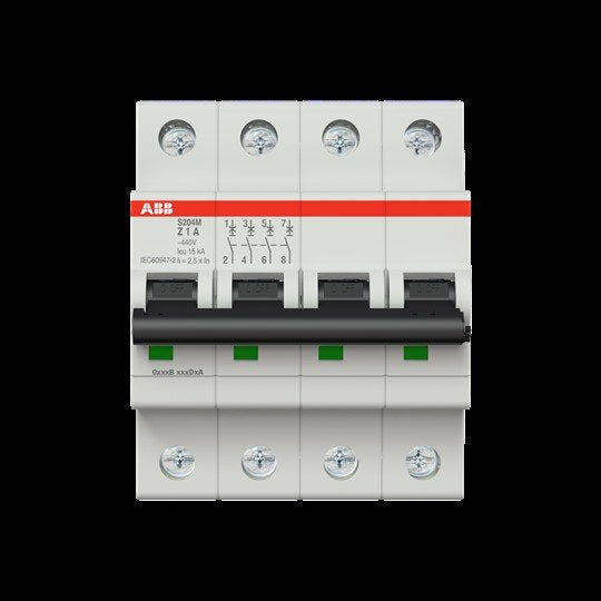 ABB Stotz S&J - Leitungsschutzschalter Sicherungsautomat S204M-Z1 10 kA, 1 A, 4P
