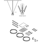 Vogels - Zubehör/Ersatzteile für Unterhaltungselektronik Stabilisierungsset PUA9510 si f.PUC 24