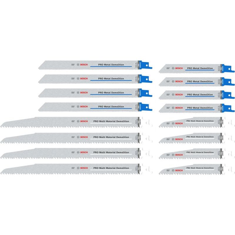 Bosch - Sägeblatt Sortiment PRO Tough Box Demolition 2607011822VE(16) Säbelsägeblatt Set