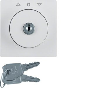 Berker - Abdeckung/Bedienelement für Installationsschalterprogramme Zentralstück m Schloss 1083608900 für Jal. Q.1/3 pw