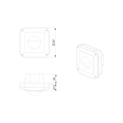 BEG Brück Electronic - Zubehör/Ersatzteile für Bewegungsmelder Abdeckung IP54 INDOOR 180 WS reinweiß-matt