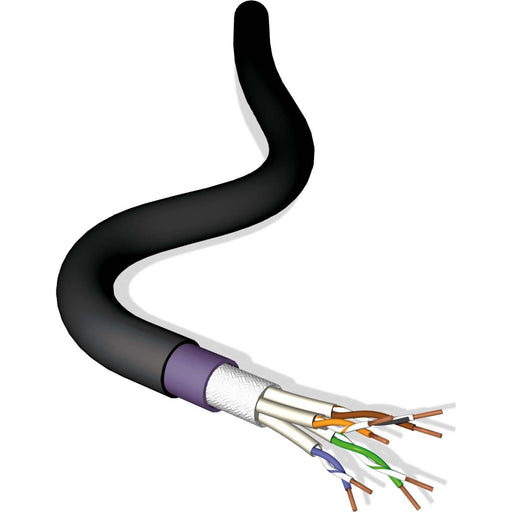 Leviton - Daten- und Kommunikationskabel Datenkabel Kat.7 4P Tr1000 UM10-HF1-X-1000BK S/FTP AWG23 PE − 1 Meter by Leviton
