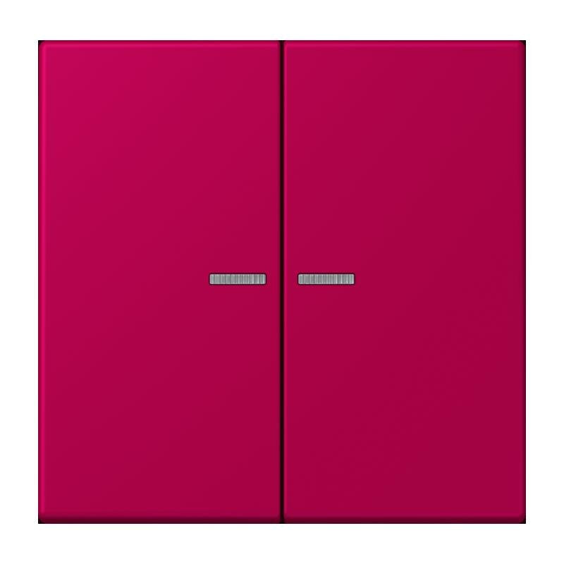 Jung - Bedienelement intelligent Taster 2fach BT LC 17102 230 rouge rubia