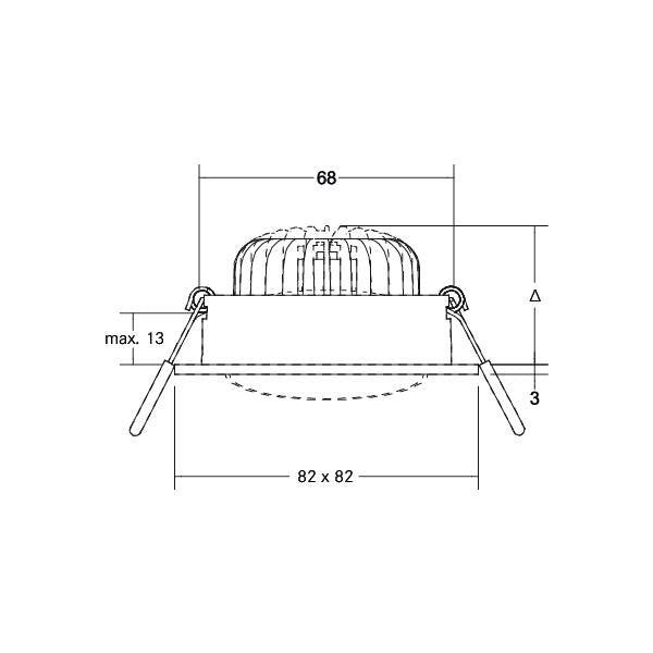 Brumberg Leuchten - Downlight/Strahler/Flutlicht Einbaustrahler 27065170 ohne Fassung