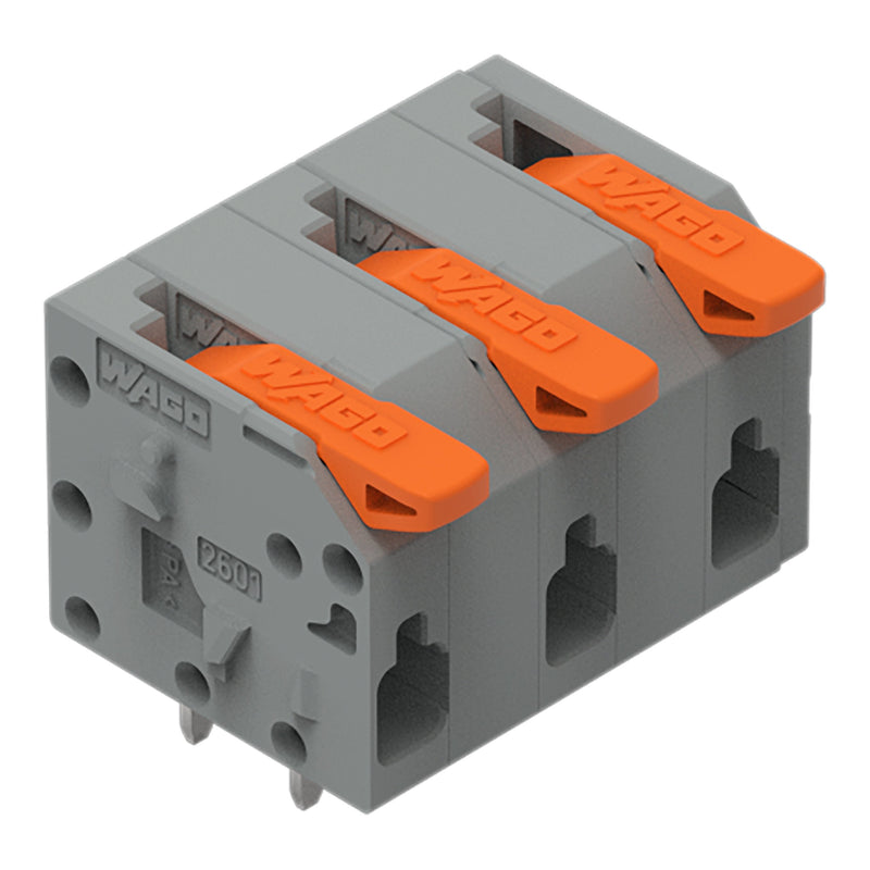WAGO - Leiterplattenklemme 2601-1303 1,5mm²,gr − 100 Stück