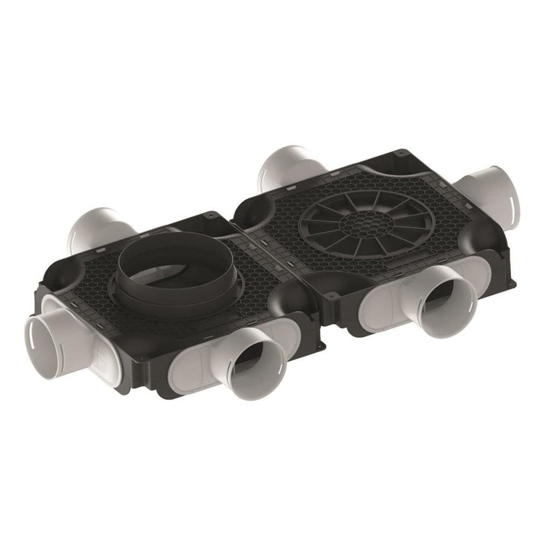 Maico - Luftverteilkasten Luftverteiler doppelt MA-FDV6-90 6 Anschlüsse DN 90