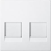 Merten - Einsatz/Abdeckung für Kommunikationstechnik Zentralplatte 2f.pws MEG4562-0419 für Modular-Jack