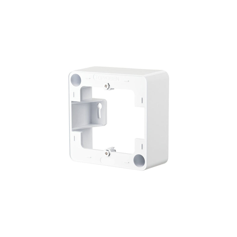 Metz Connect - Aufputzgehäuse für Unterputzgerät AP-Rahmen 130829-4327-I 85x85x43mm, ws − 10 Stück