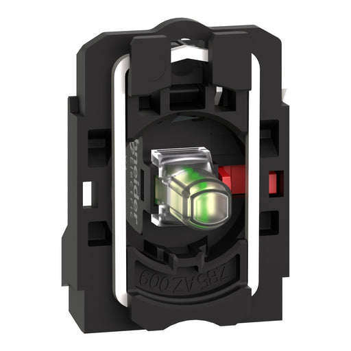 Schneider Electric - Lampenfassungsblock für Befehls- und Meldegeräte Hilfsschalterblock ZB5AW0B12 m.LED-Mod.ws