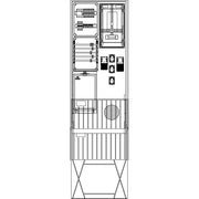 Elsta Mosdorfer - Zähler-Komplettschrank FP A340 W3 1Z 3.HZ 0/1/1/3 FP7341.W3.0113 TN