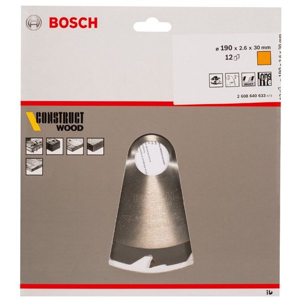 Bosch - Kreissägeblatt PRO Construct Wood 2608640633 Kreissägeblatt 190 x