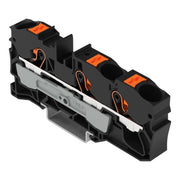 WAGO - Durchgangs-Reihenklemme 3-Leiter-Durchgangsklemme 2210-1305 Drücker,10 mm²,sw − 25 Stück
