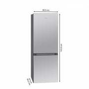 Bomann DA - Kühl-/Gefrierkombination Kühl/Gefrierkombi KG 322.1 inox-look 143cm,165L
