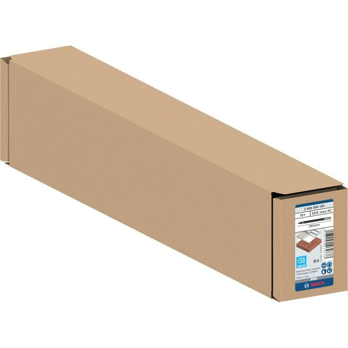 Bosch Power Tools - Maschinenmeißel PRO SDS max-4C 2608690130 Spitzmeißel-Set 280  − 1 Packung
