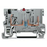 WAGO - Bauelement-Reihenklemme 1-Leiter/1PinBauelementkl. 769-239/281-413 LED rot,DC 24 V,grau − 100 Stück