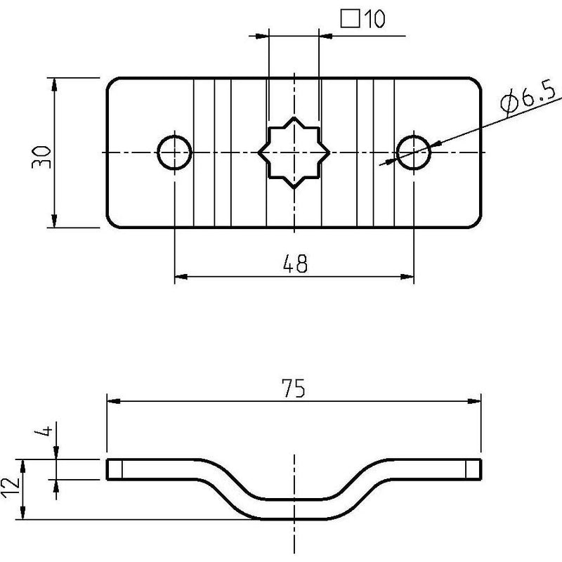 DELTA DORE - Zubehör/Ersatzteile für Tor-/Rollladenantriebe Antriebslager 4010-02 Gekr.30mm,10mm Stern