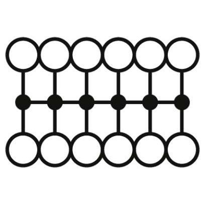 Phoenix Contact - Durchgangs-Reihenklemme Verteilerblock PTFIX 12X2,5 BU − 8 Stück