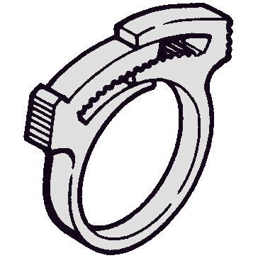 HellermannTyton - Befestigungsschelle für Kabel/Rohre Befestigungsschelle SNP6-HIR-BK-C1 − 100 Stück