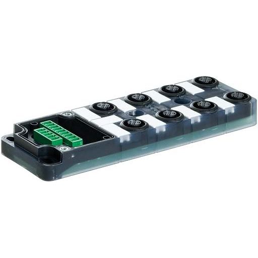 Murrelektronik - Passiver Sensor-/Aktor-Verteiler (ohne Leitung) Grundmodul 8000-88400-0000000 Exact12, 8xM12