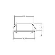 Brumberg Leuchten - Downlight/Strahler/Flutlicht LED-Einbaulichtpunkt 12071253 350mA alu LF:ww