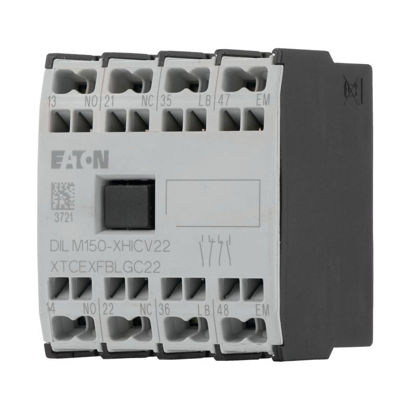 Eaton - Hilfsschalterblock Hilfsschalterbaustein 4pol DILM150-XHICV22 16A Frontbefestigung