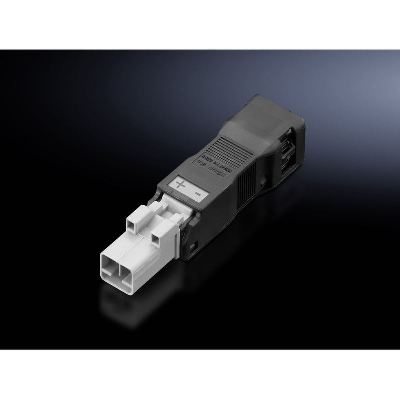 Rittal - Kompaktverteiler für steckbare Gebäudeinstallation Stecker SZ 2500.640 (VE5) 2 polig, 24V DC − 1 Packung