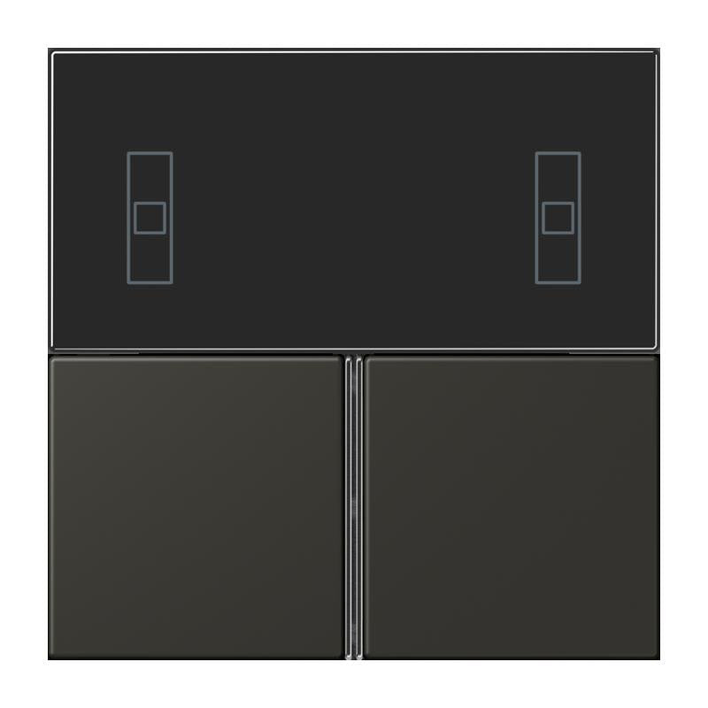 Jung - Abdeckung/Bedienelement für Installationsschalterprogramme Tastensatz 3fach LC 4093 TSA 259 ombre naturelle 59