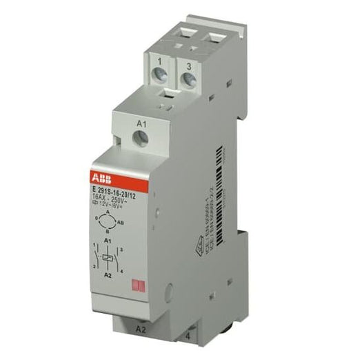 ABB Stotz S&J - Stromstoßschalter Serien-Stromstoßschalter E291S-16-20/12 Sp.12VAC,16A,2NO