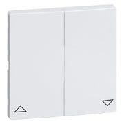 Peha - Abdeckung/Bedienelement für Installationsschalterprogramme Wippe Gruppentaster D 95.244.03 JR ws, Symbol AUF/AB − 10 Stück