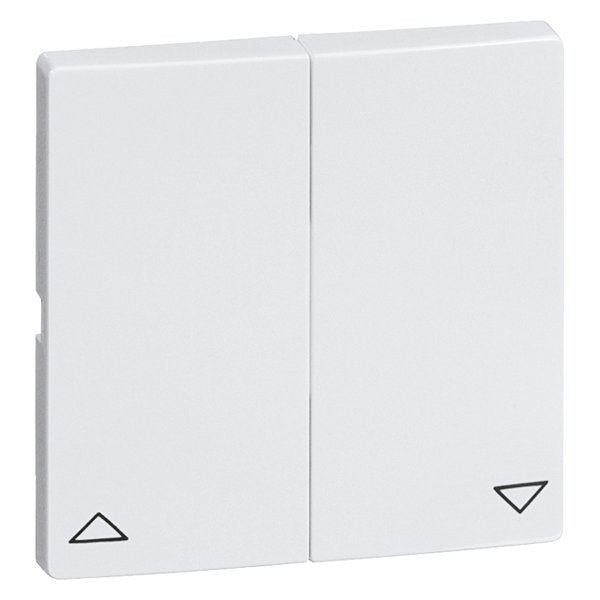 Peha - Abdeckung/Bedienelement für Installationsschalterprogramme Wippe Gruppentaster D 95.244.03 JR ws, Symbol AUF/AB − 10 Stück
