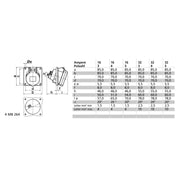 Bals Elektrotech - CEE-Anbausteckdose (IEC 60309) Anbausteckdose geneigt 32A 12770 5p >50V 10h IP44
