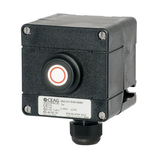 Ceag Sicherheitst. - Befehls- und Meldegeräte-Kombination im Gehäuse Drucktaster GHG 411 8100 R0001 − 1 Stück by Ceag Sicherh
