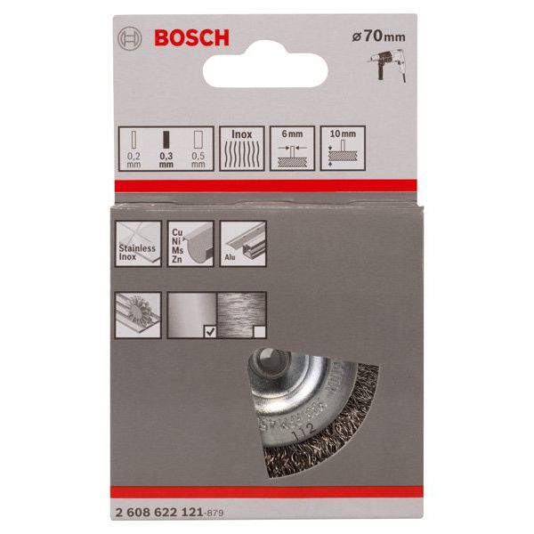 Bosch - Rotierende Drahtbürste PRO Stainless Steel clean 2608622121 Scheibenbürste
