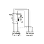 Doepke - CEE-Steckdosen-Kombination (IEC 60309) Protection Box DPB 16 01-100 In16A,Out16A