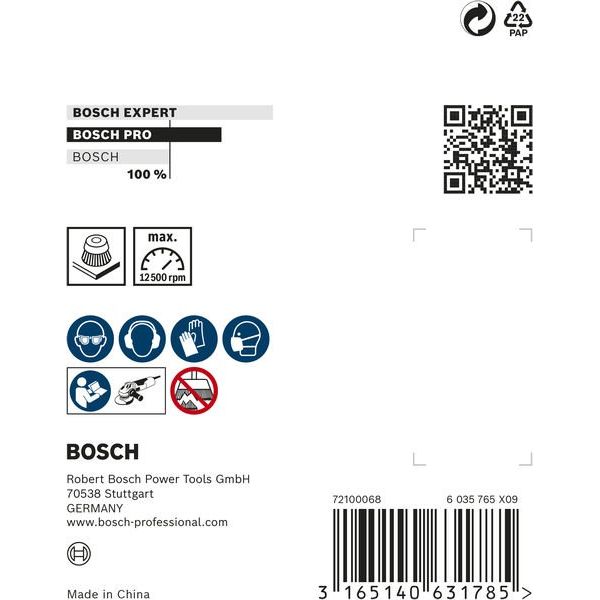 Bosch - Rotierende Drahtbürste PRO Metal clean 2608622098 Topfbürste 70 x 0,3