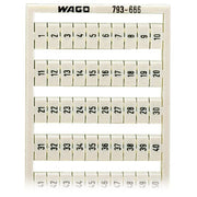 WAGO - Klemmenmarkierung WMB-Bezeichnungssystem 793-666 S: 1-50 (2x) − 5 Stück