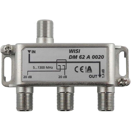 Wisi - Abzweiger und Verteiler Abzweiger 2f. DM 62 A 0020 5-1300MHz,20dB Cl.A − 1 Stück by Wisi
