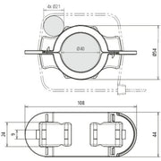 DEHN - Zubehör/Ersatzteile für Erdung und Blitzschutz Befestigungsset BFS SR D40 #819296