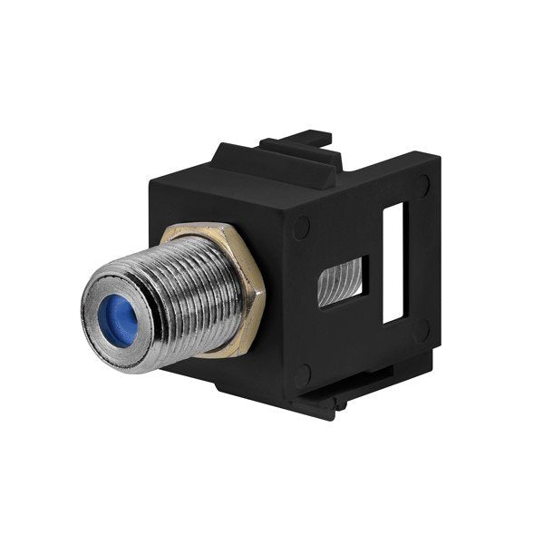 Rutenbeck - Einsatz/Abdeckung für Kommunikationstechnik Kommunikationsadapter KMK-BNC-F HQ sw  − 10 Stück
